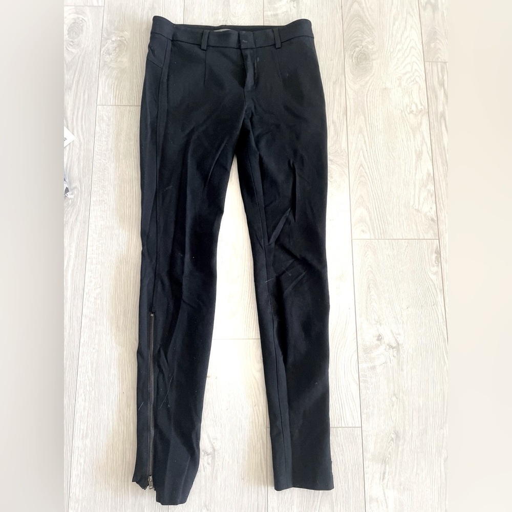 VINCE Black Pants with Side Zips